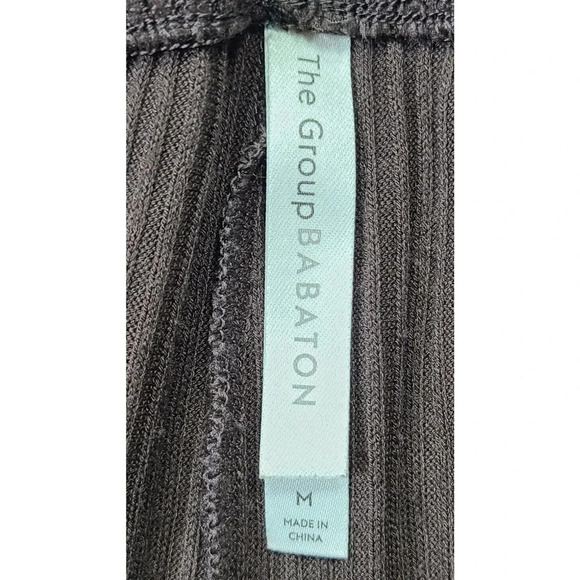 Babaton Aritzia Ribbed Casual Pull On Pants Women's Medium Brown Soft Stretch - Picture 4 of 5